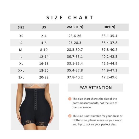 *Reposh*High-Waisted Black Shapewear Shorts size large - Picture 2 of 7